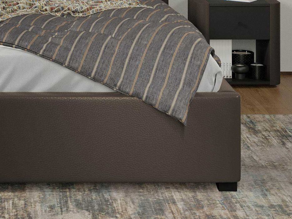 Pat Cico 190 rabatabil 170 x 114 C1 din piele/stofa Ciocolatiu Nube 29