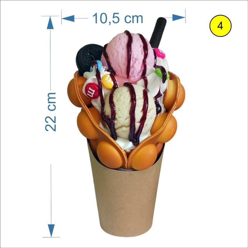Изкуствен Bubble Waffle – Силиконов манекен за витрина | Don Gelato