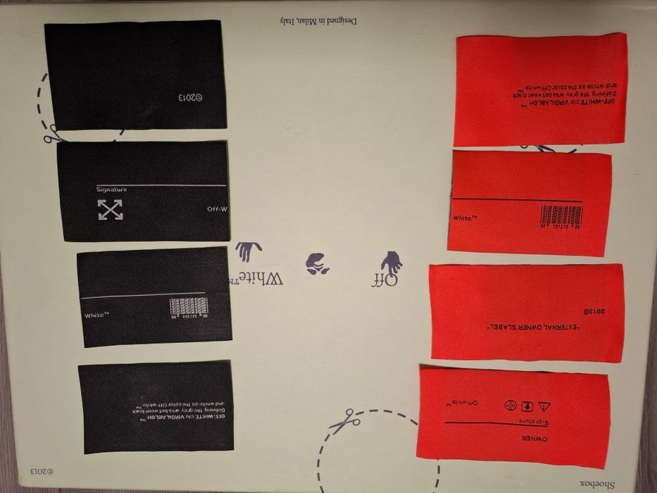 Etichete Off White 3.0 . Set de 4 .