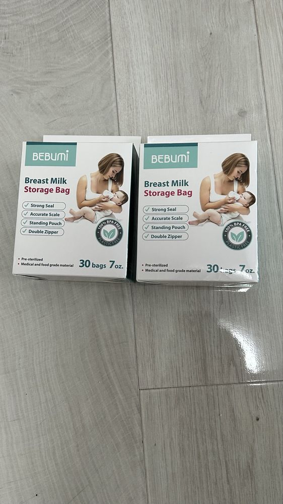 60 pungi stocare lapte matern