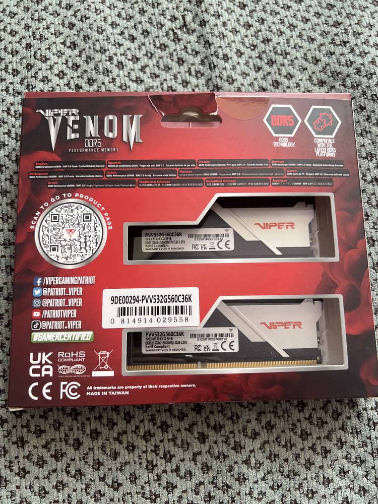 DDR5 16GBx2 KIT Viper Venom 5600MT/s