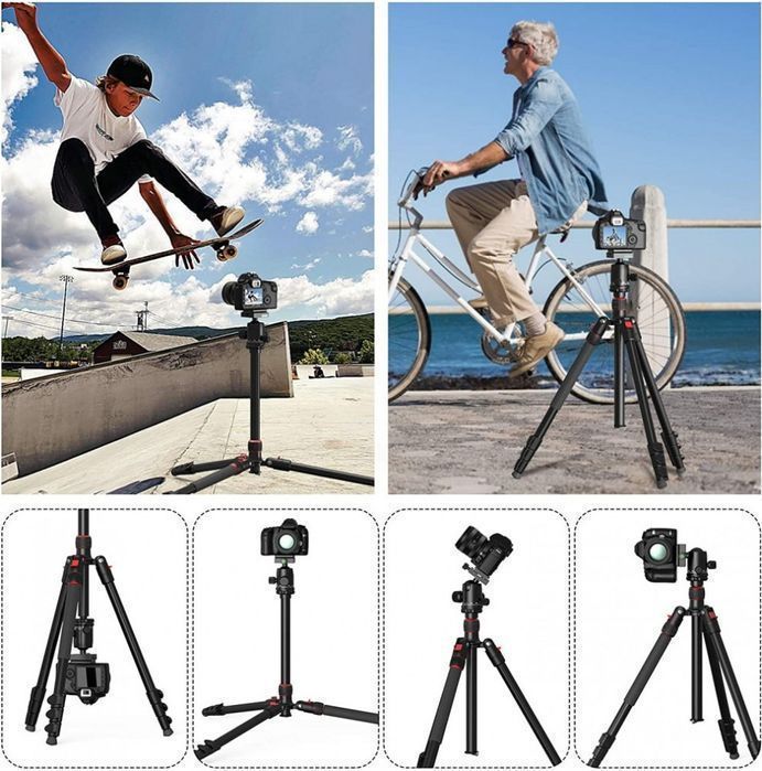 Suport Trepied foto monopied reglabil,44 -168 cm, cu cap rotativ 360