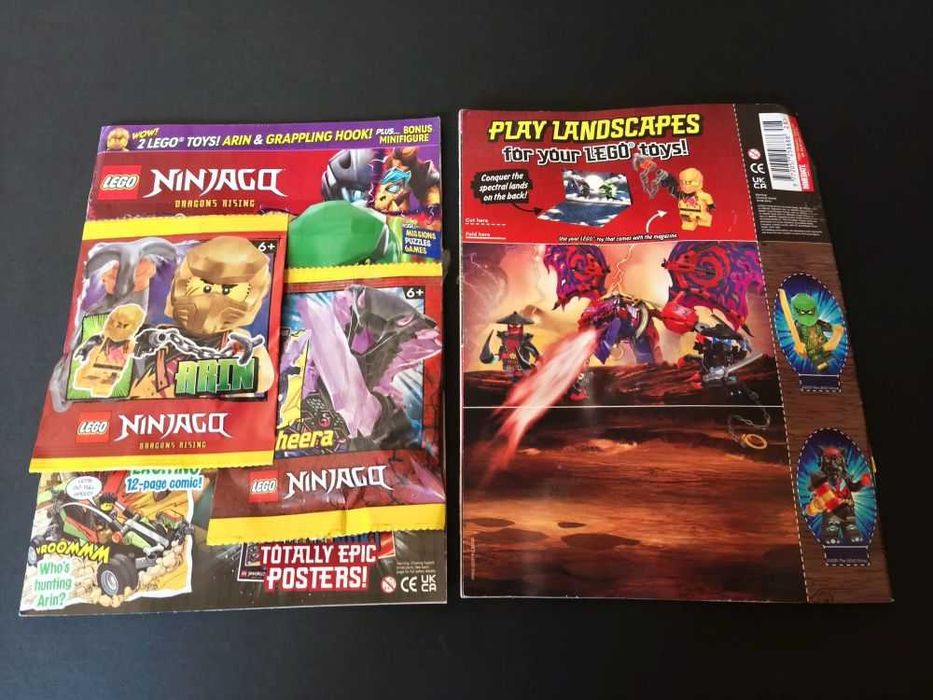 Revista Lego Ninjago nr. 128 cu 2 jucarii sigilate