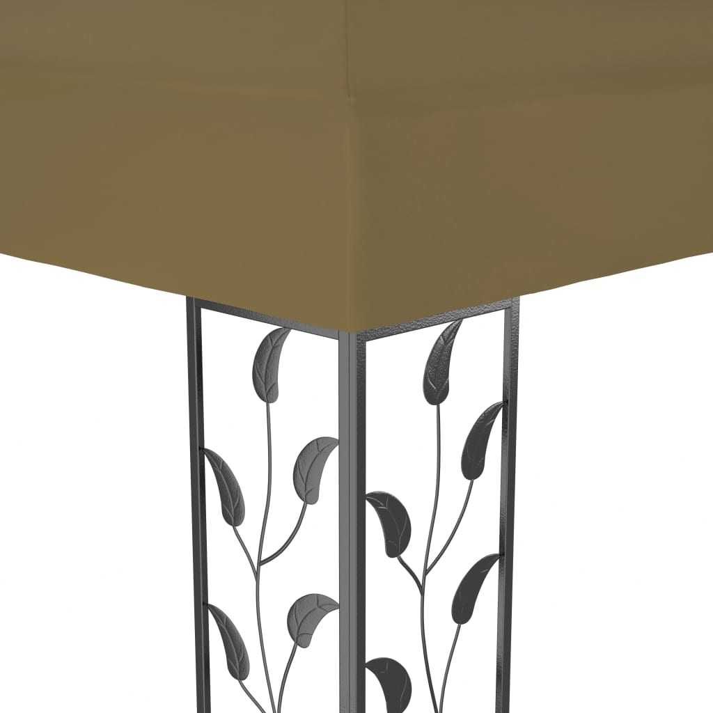 Pavilion/Foisor/Cort pentru gradina/terasa, 3×6 m culoare Taupe OFERTA