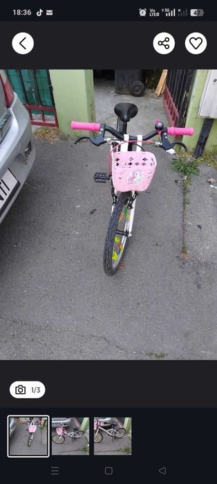 Bicicleta 7-10 ani roz