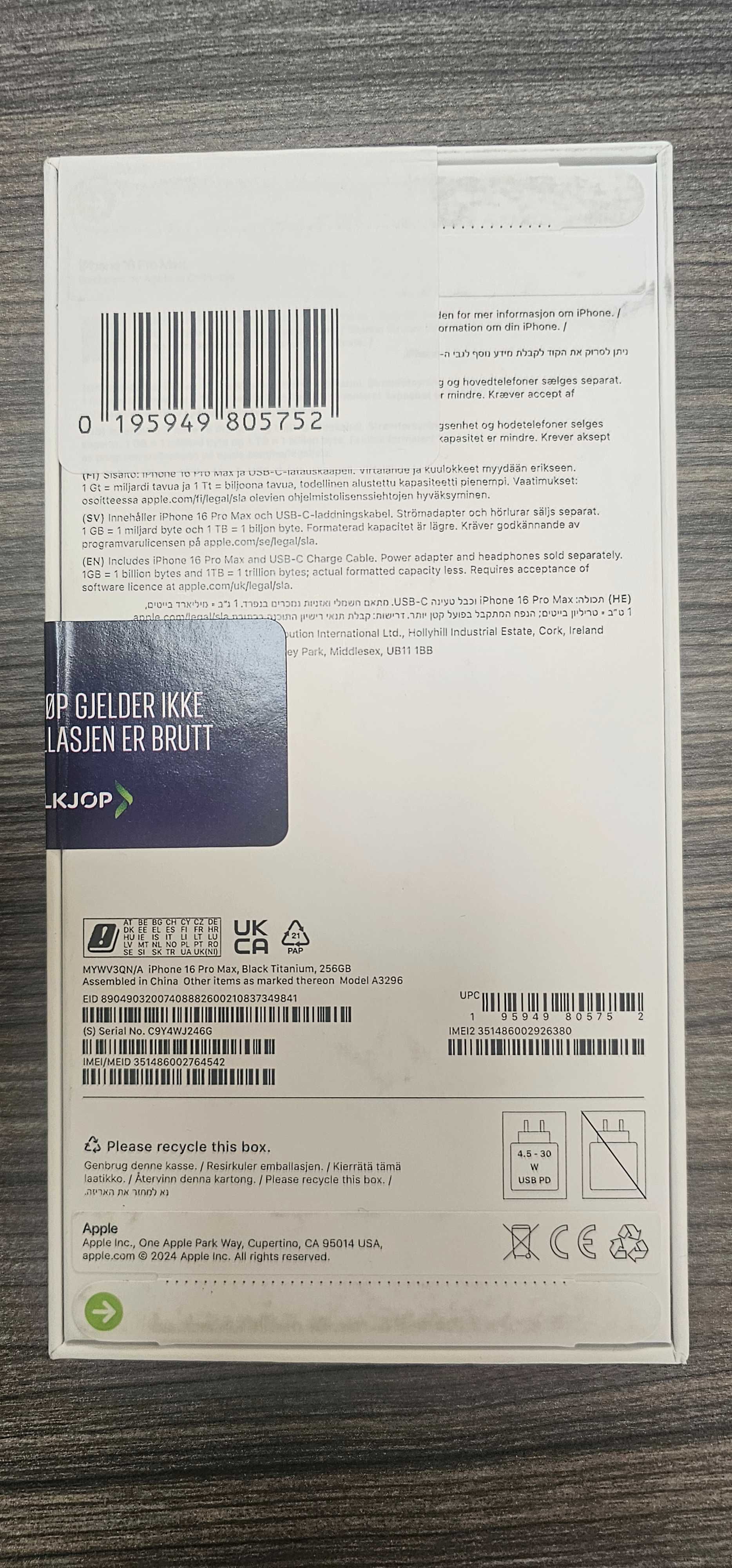 iPhone 16 pro 128 gb