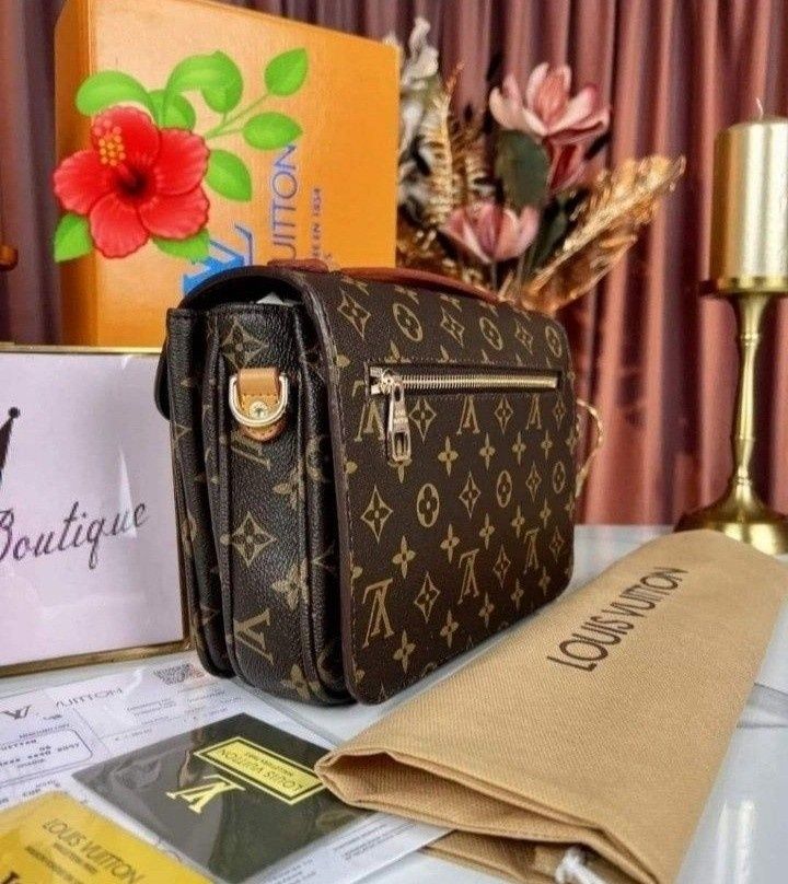 Set LV Pochette Metis (geanta +esarfa+portofel),saculet, etichetă incl