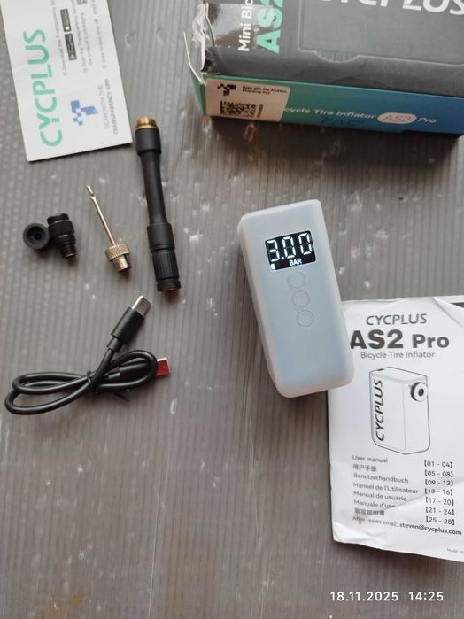 Мини електрическа помпа за велосипед Cycplus AS2