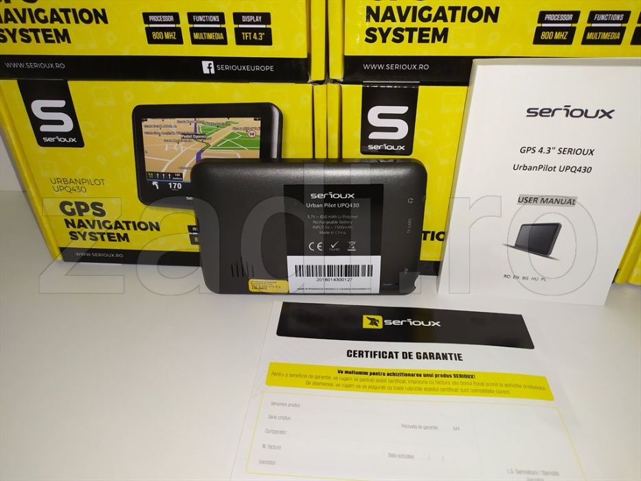 GPS serioux-ecran 4.3"-functie modulator FM - harti noi actualizate