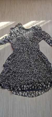 Ефирна рокля с животински принт