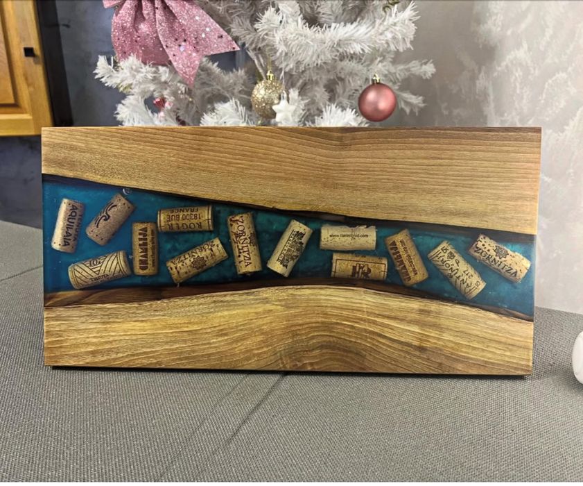 Уникални дъски за рязане и сервиране на мезета от орех и дъб