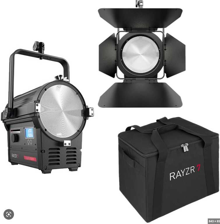 Lumina Video Rayzr 7 300W LED Bi Color Fresnel Light Premium Pack