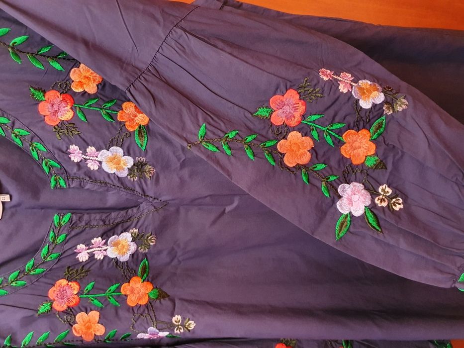 Rochie dama bumbac broderie