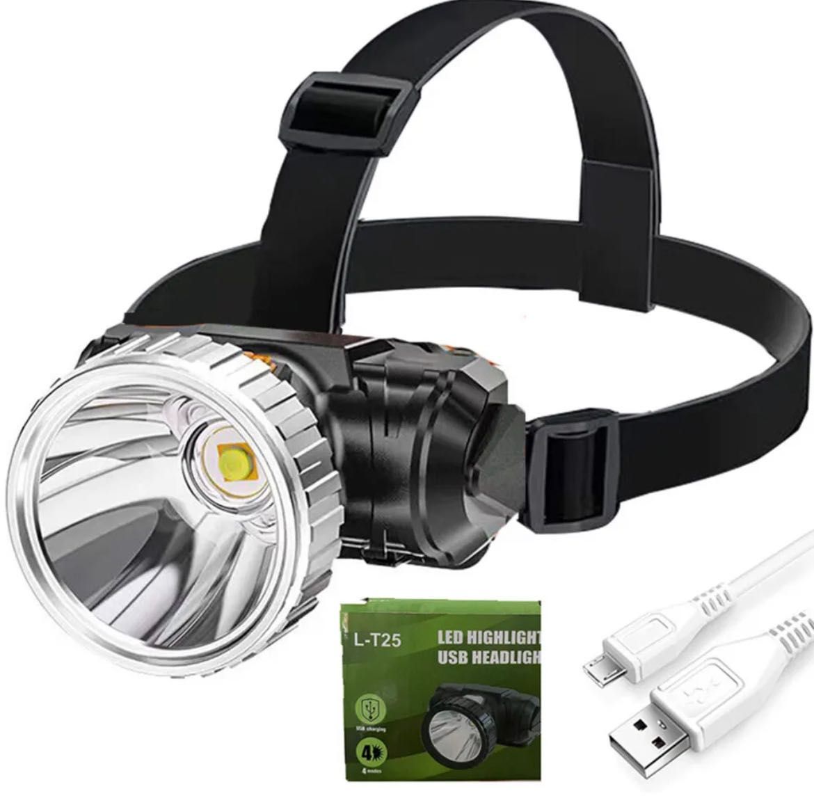 Lanternă cu LED reîncărcabilă prin USB, lampă pentru ciclism, camping