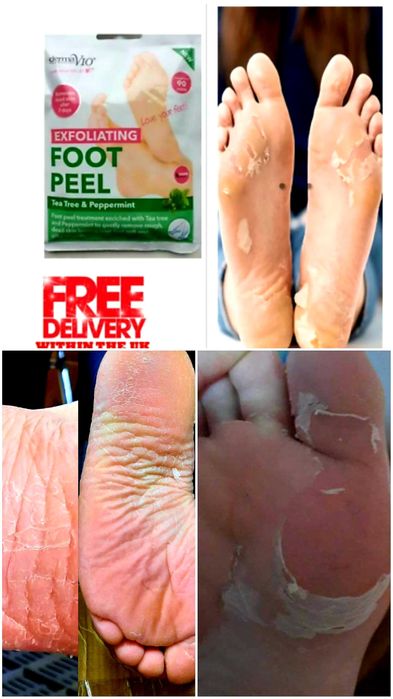 Derma V10 Пилинг и Хидратираща Маска за Крака 2 бр. за 10 лв.