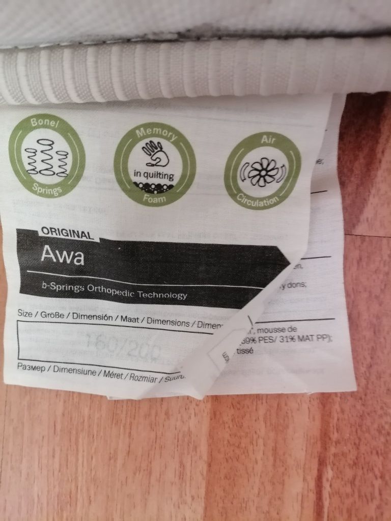 Двулицев матрак Awa 160 /200