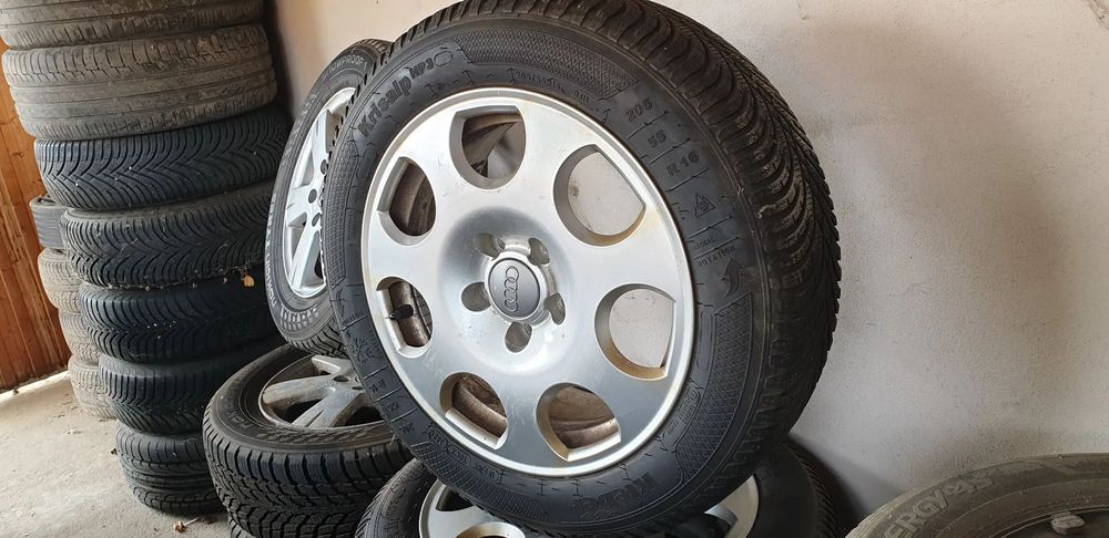 Jante Aluminiu Audi 5x112  +Anvelope kleber M+S  2024