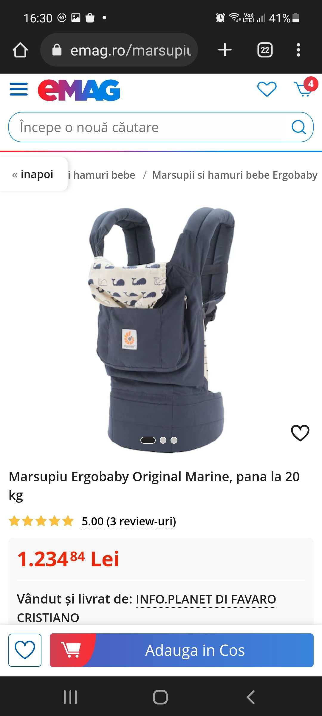 Ergobaby Original Baby Carrier