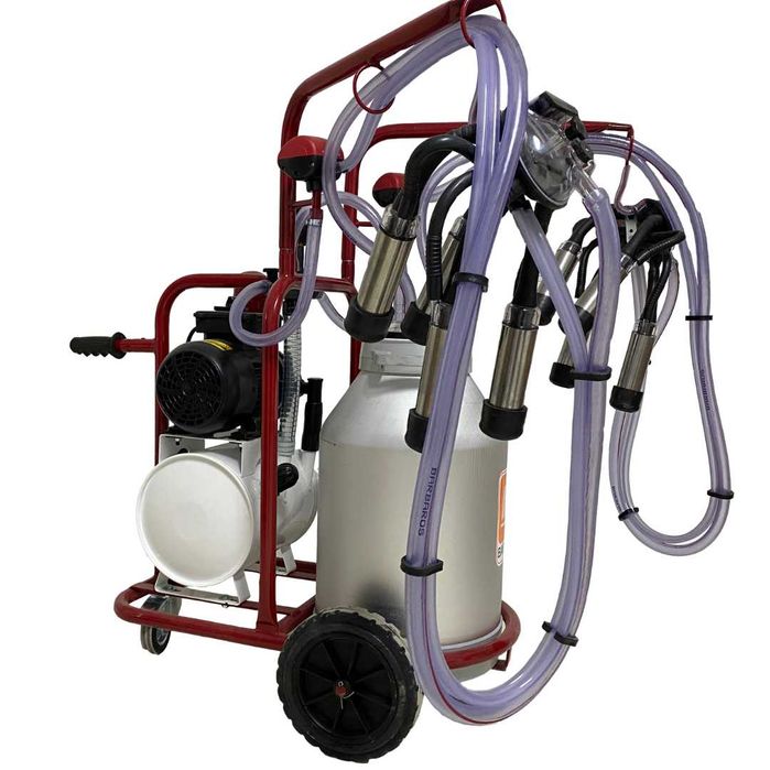 Aparat de muls vaci, 2 posturi, 1bidon 40L inox, pahare inox, 250l/min