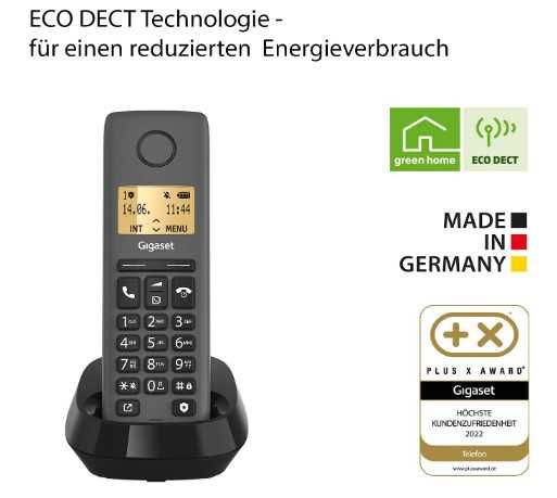 Безжичен телефон Gigaset PURE 120, ECO DECT