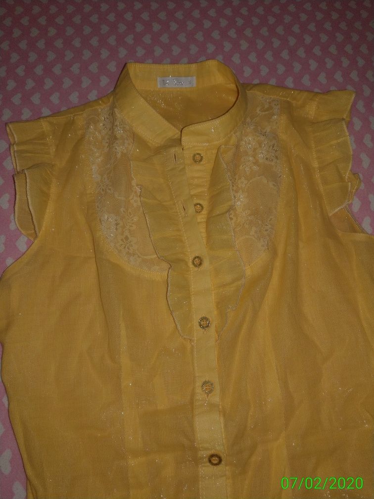 Bluza galbena bumbac masura S