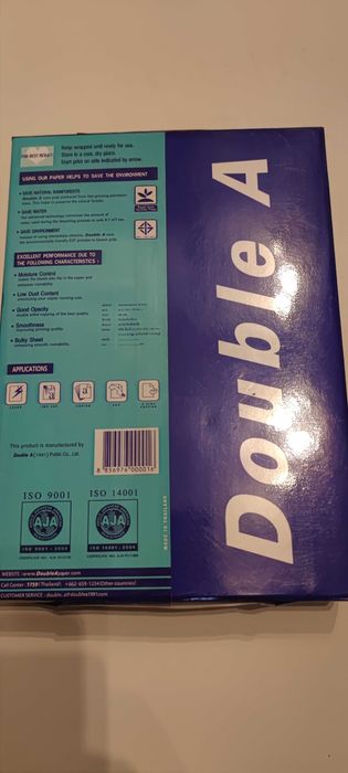 4 topuri coli hartie A4 Double A Premium, pentru copiator, imprimanta