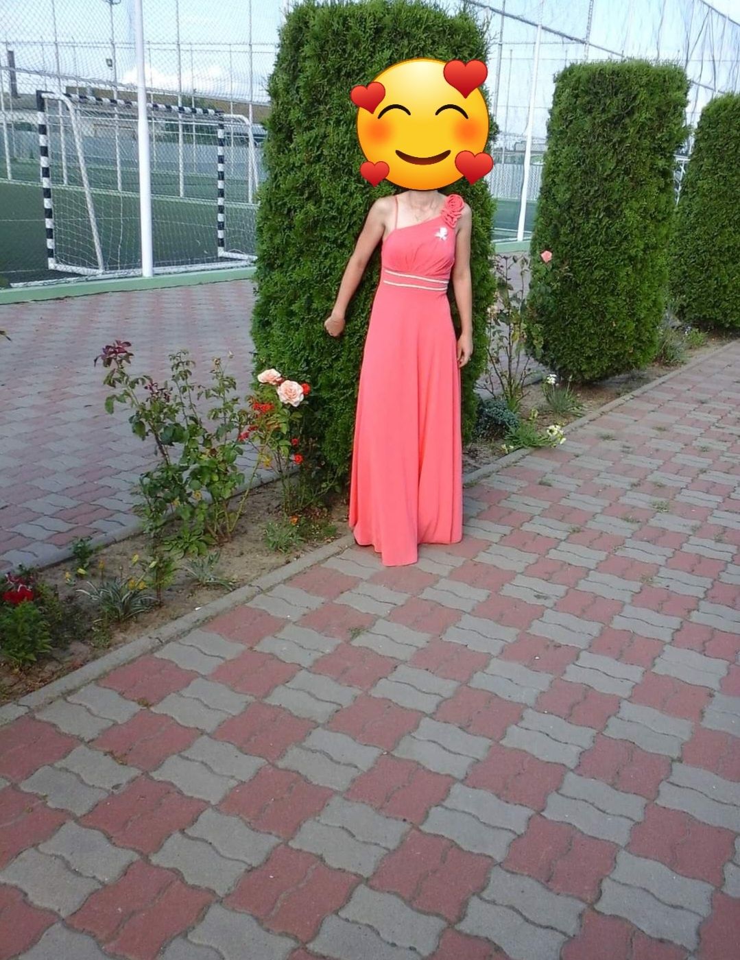 Rochie lunga roz