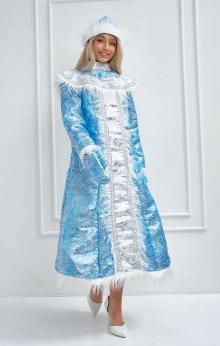 Костюм снегурочки 42-44-46 размер подойдет. Прокат