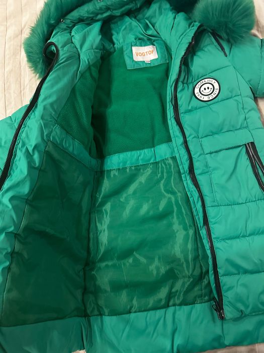 Топло детско яке - момиче 104 см