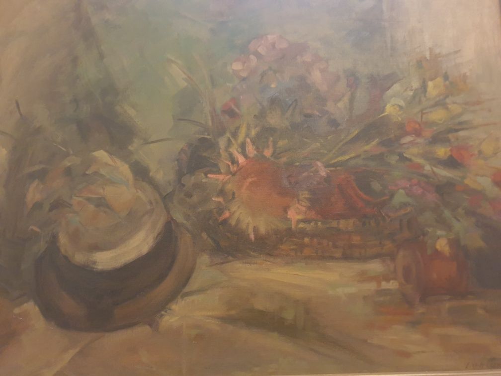 Tablou vechi, pictură in ulei pe panza semnat