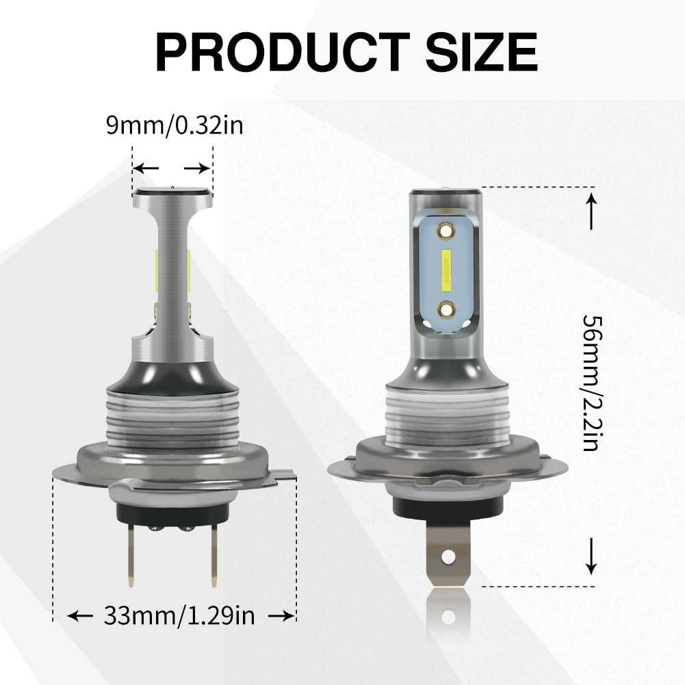 LED H1 H7 H8 или 9012(HIR2)  диодни крушки 6000К