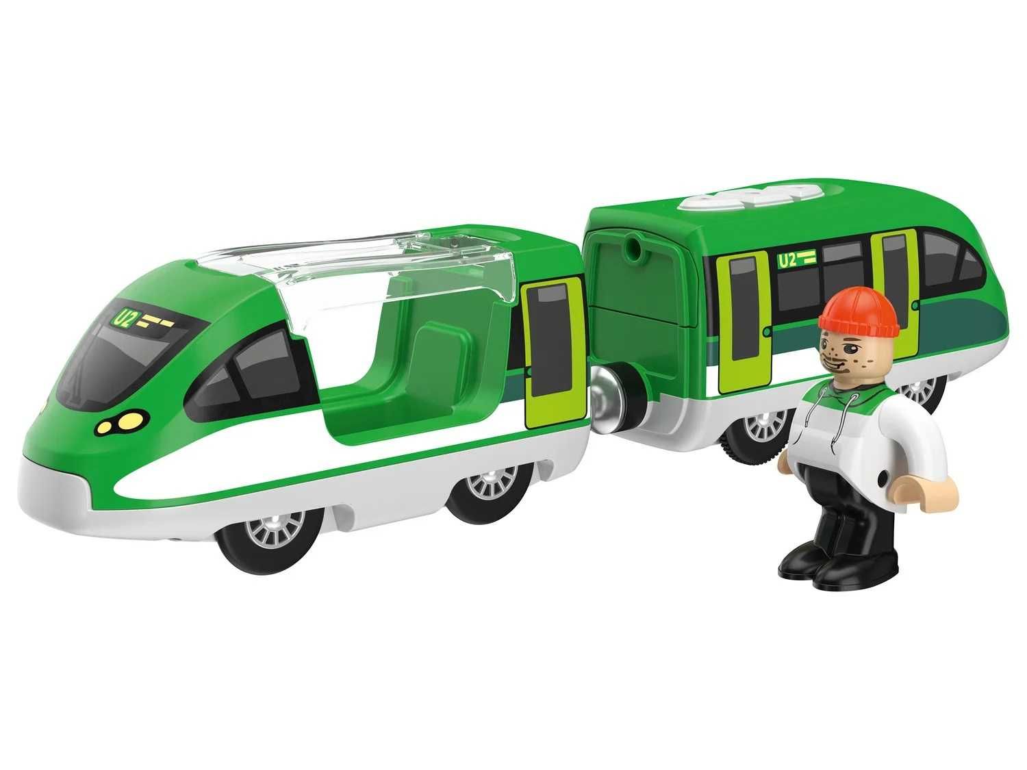 set tren electric cu vagon,  lumini si magnet play tive sigilat