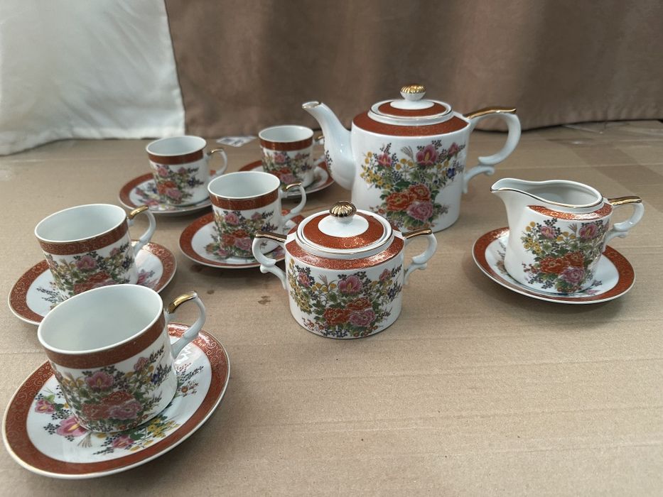 Сервиз фарфор Япония, хрусталь