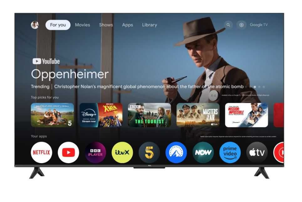 Televizor TCL LED 55P6K, 139 cm, Smart Google TV, 4K Ultra HD