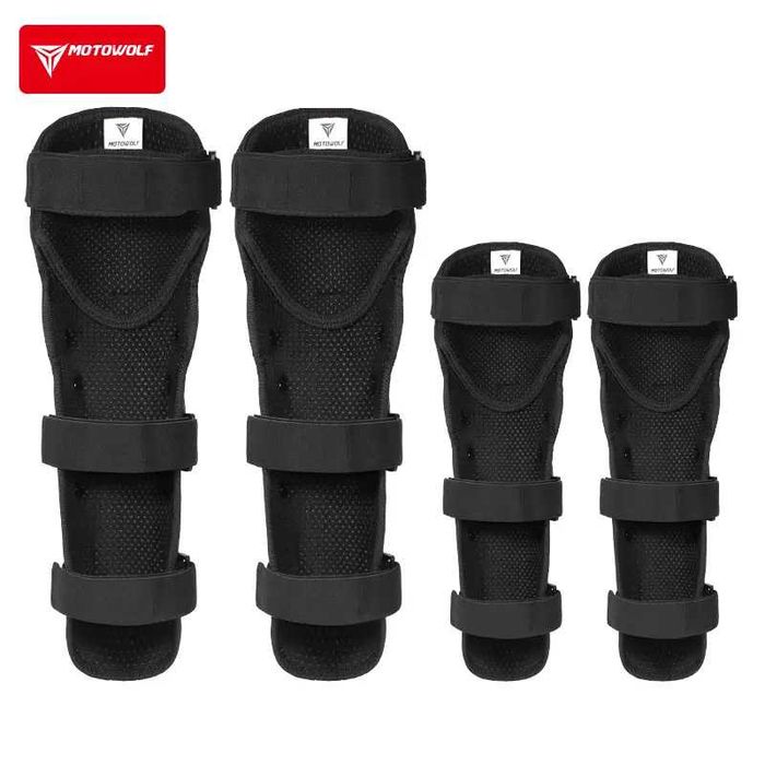 Set genunchiere si cotiere moto protectie Shell certificat CE Motowolf