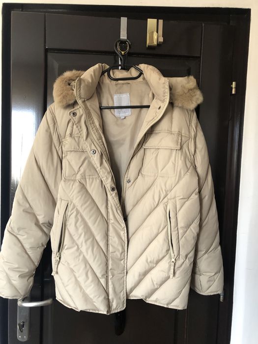 Geaca de iarna cu puf si blanita naturala