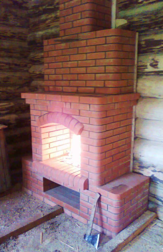 КАМИН. Топки из котловой стали. Кладка каминов из кирпича.