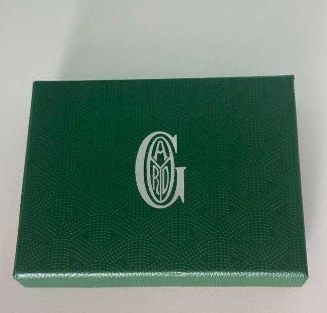 Goyard card holder зелен