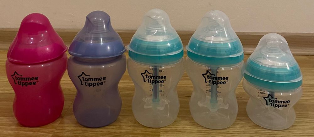 Vând pompa de sân electrică Tommee Tippee + 5 Biberoane