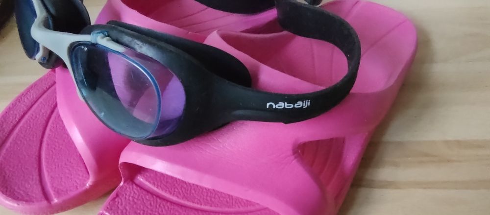 set ochelari înot+papucei 32/. 20 lei