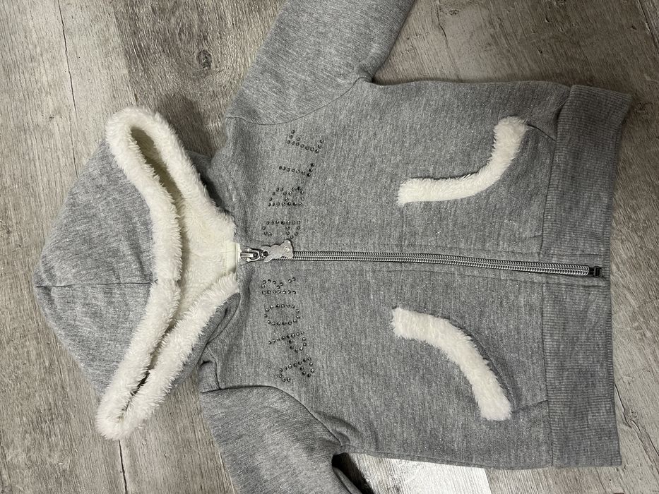 Pulover cu fermoar fete