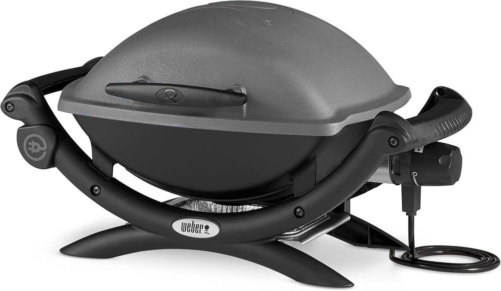 Grătar electric Weber Q 1400 2200 W suprafață de gătire 43x32 cm gri