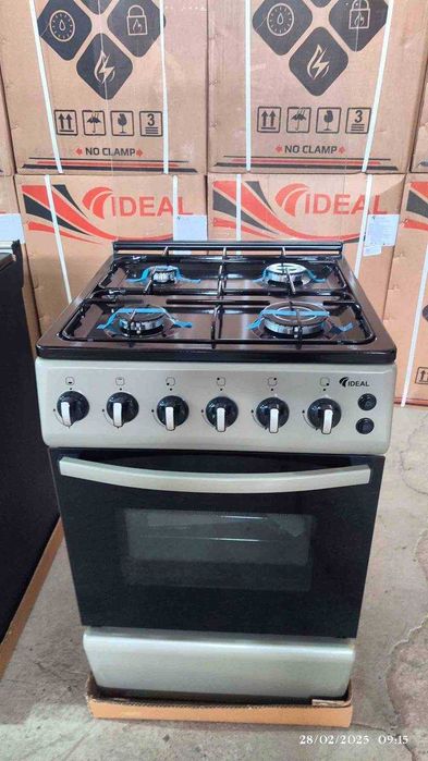 Газовая плита Ideal конфорки oбъем+ Доставка