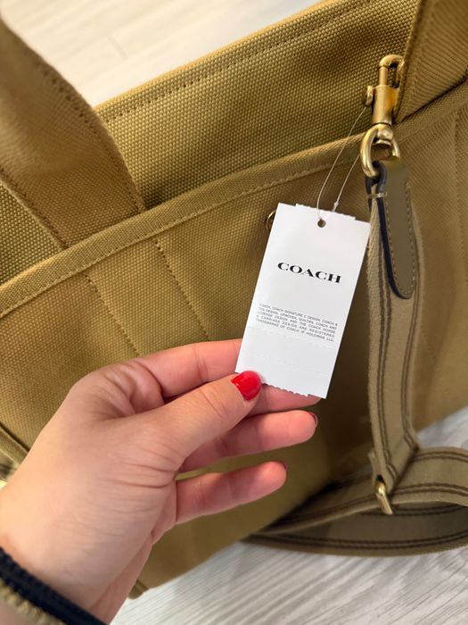 Чанта  coach с етикет