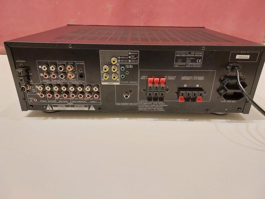 Receiver/Amplituner Kenwood KRF-V4530D, RDS, Dolby Digital, Pro Logic.