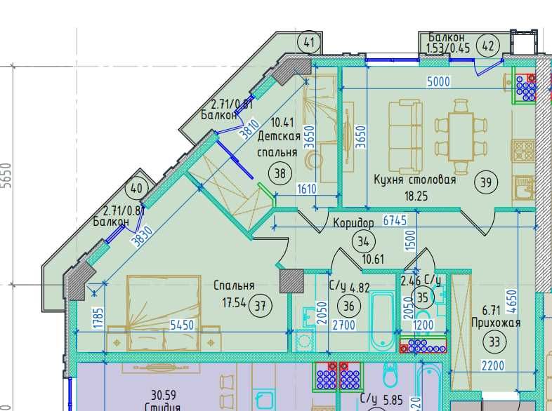 Продаются 2 квартиры в ЖК Триумф | Яшнабадский район, ориентир Дубовый