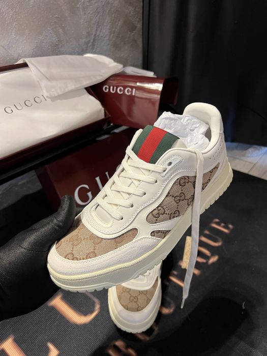 Adidasi Gucci din piele FULL BOX - Reducere !