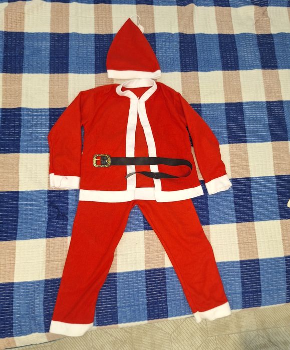 Костюм Деда Мороза для детей 7-8 лет.
