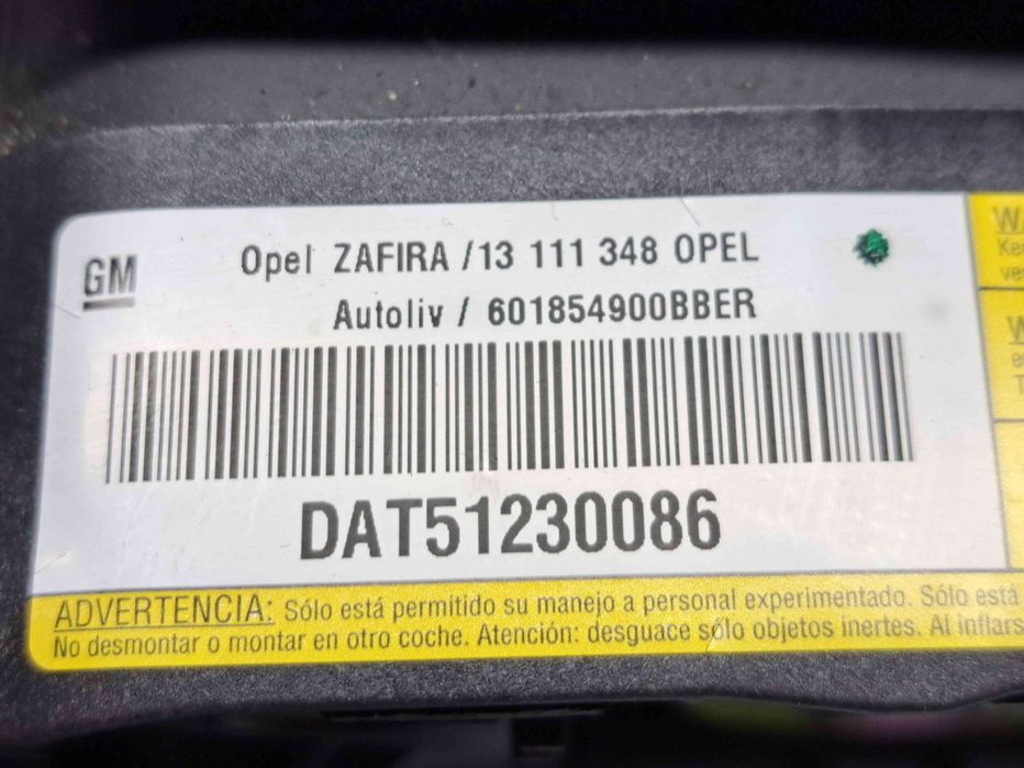 Airbag volan Opel Zafira B (A05) [Fabr 2006-2011] 13111348