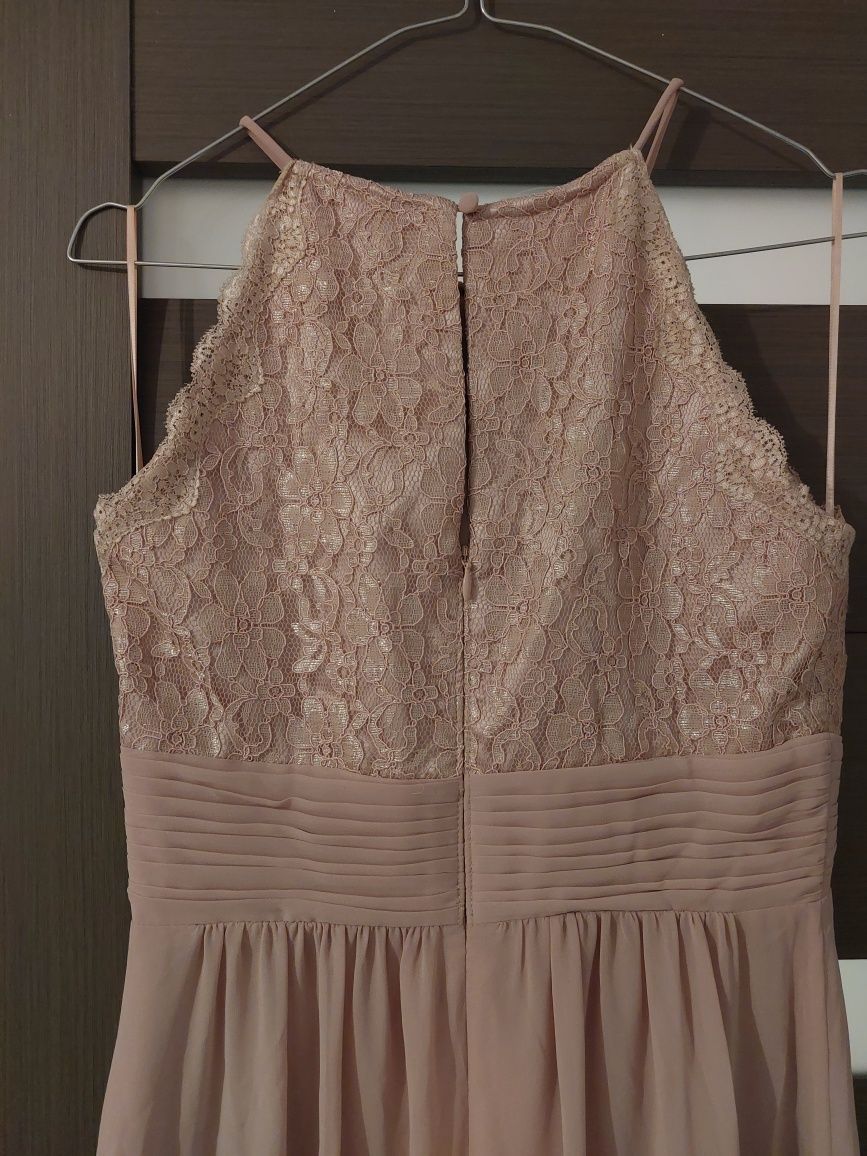 Rochie ocazie banchet Jake's roz pudra mar S